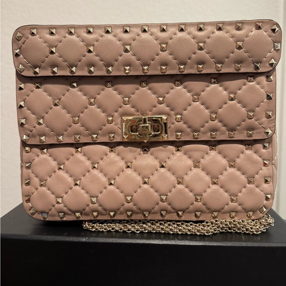 Valentino Garavani Medium Rockstud Nappa Leather Crossbody Bag